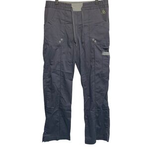 Antidote Scrub Pants Large Gray Cargo Utility Drawstring Waist Style 210 Pockets